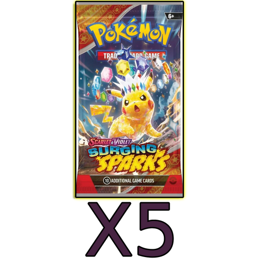 5x Surging Sparks Booster Packs